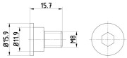 8DZ 355 209-031 Sroub, brzdovy kotouc HELLA