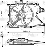 696369 Větrák, chlazení motoru VALEO