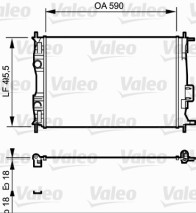 735119 Chladič, chlazení motoru VALEO