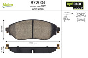 872004 Sada brzdových desticek, kotoucová brzda OPTIPACK for LCV VALEO