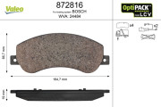 872816 Sada brzdových desticek, kotoucová brzda OPTIPACK for LCV VALEO