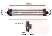 18014711 VAN WEZEL intercooler 1.0 EcoBoost 18014711 VAN WEZEL