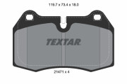 2147102 Sada brzdových desticek, kotoucová brzda Formula XT TEXTAR