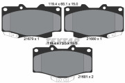 2167904 Sada brzdových desticek, kotoucová brzda TEXTAR