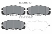 2184501 Sada brzdových desticek, kotoucová brzda TEXTAR