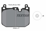 2234401 Sada brzdových desticek, kotoucová brzda TEXTAR