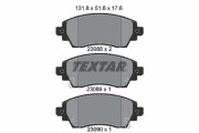 2308801 Sada brzdových desticek, kotoucová brzda TEXTAR