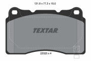 2332501 Sada brzdových desticek, kotoucová brzda Formula XT TEXTAR