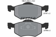 2378701 Sada brzdových desticek, kotoucová brzda Formula XT TEXTAR