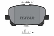 2383601 Sada brzdových desticek, kotoucová brzda TEXTAR