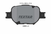 2386401 Sada brzdových desticek, kotoucová brzda TEXTAR