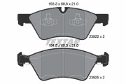 2392201 Sada brzdových desticek, kotoucová brzda Formula XT TEXTAR