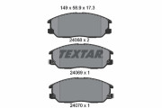 2406801 Sada brzdových desticek, kotoucová brzda TEXTAR