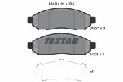 2422701 Sada brzdových desticek, kotoucová brzda TEXTAR