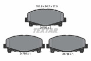 2476601 Sada brzdových desticek, kotoucová brzda Formula XT TEXTAR