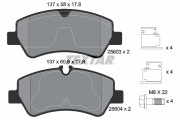 2560301 Sada brzdových desticek, kotoucová brzda Formula XT TEXTAR