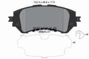 2582301 Sada brzdových desticek, kotoucová brzda TEXTAR