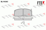 9010043 Sada brzdových desticek, kotoucová brzda FTE