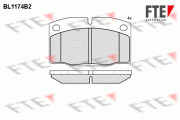 BL1174B2 Sada brzdových desticek, kotoucová brzda FTE