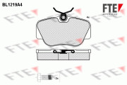 BL1219A4 Sada brzdových desticek, kotoucová brzda FTE