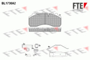 BL1730A2 Sada brzdových desticek, kotoucová brzda FTE