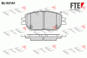 9010507 Sada brzdových desticek, kotoucová brzda FTE