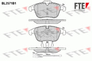 BL2571B1 Sada brzdových desticek, kotoucová brzda FTE