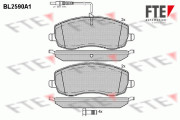 9010841 Sada brzdových desticek, kotoucová brzda FTE