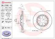 09.C182.10 Brzdový kotouč PRIME LINE BREMBO