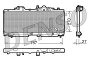 DRM09091 Chladič, chlazení motoru DENSO