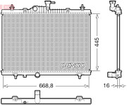 DRM23118 Chladič, chlazení motoru DENSO