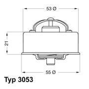 3053.75 Termostat, chladivo WAHLER