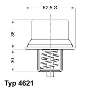 4621.80D Termostat, chladivo WAHLER