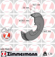 600.1968.20 Brzdový buben COAT Z ZIMMERMANN