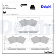 LP3937 Sada brzdových desticek, kotoucová brzda DELPHI