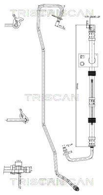 8516 16032 Hydraulická hadice, řízení TRISCAN