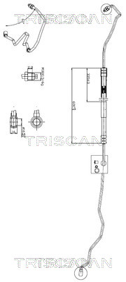 8516 29041 Hydraulická hadice, řízení TRISCAN