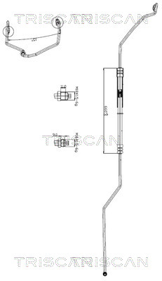8516 29042 Hydraulická hadice, řízení TRISCAN