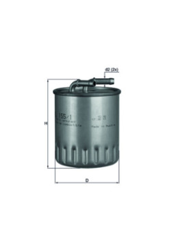 KL 155/1 Palivový filtr MAHLE