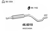 46.6018 Střední tlumič výfuku ASSO
