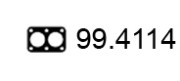 99.4114 Těsnění, výfuková trubka ASSO