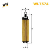 WL7574 Olejový filtr WIX FILTERS