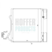 H991049 Kondenzátor, klimatizace HOFFER