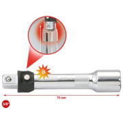 919.3801 KS TOOLS 8024173 / KS TOOLS Nástavec s aretací 3/8´´ CHROMEplus, 75 mm 919.3801 KS TOOLS