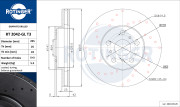 RT 2042-GL T3 Brzdový kotouč GRAPHITE DRILLED ROTINGER