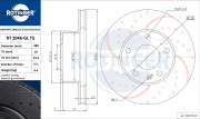 RT 2046-GL T5 Brzdový kotouč GRAPHITE DRILLED & SLOTTED PLUS ROTINGER