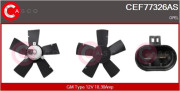 CEF77326AS Větrák, chlazení motoru Brand New HQ CASCO