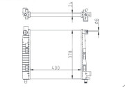 611 181 Chladič, chlazení motoru HART